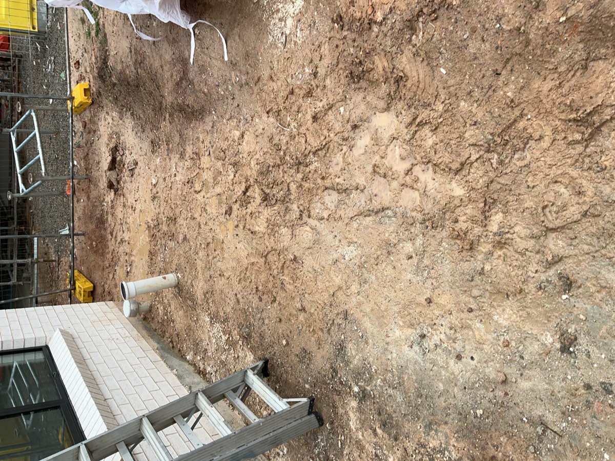 Grading is required, recorded during a handover inspection in Oran Park